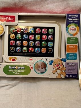 Fisher-Price Laugh & Learn Smart Stages Tablet - White with Multicolor Buttons